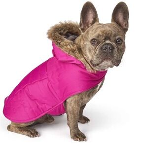 Petrageous Eddie Bauer Chinook Dog Hooded Parka, size Small, Pink